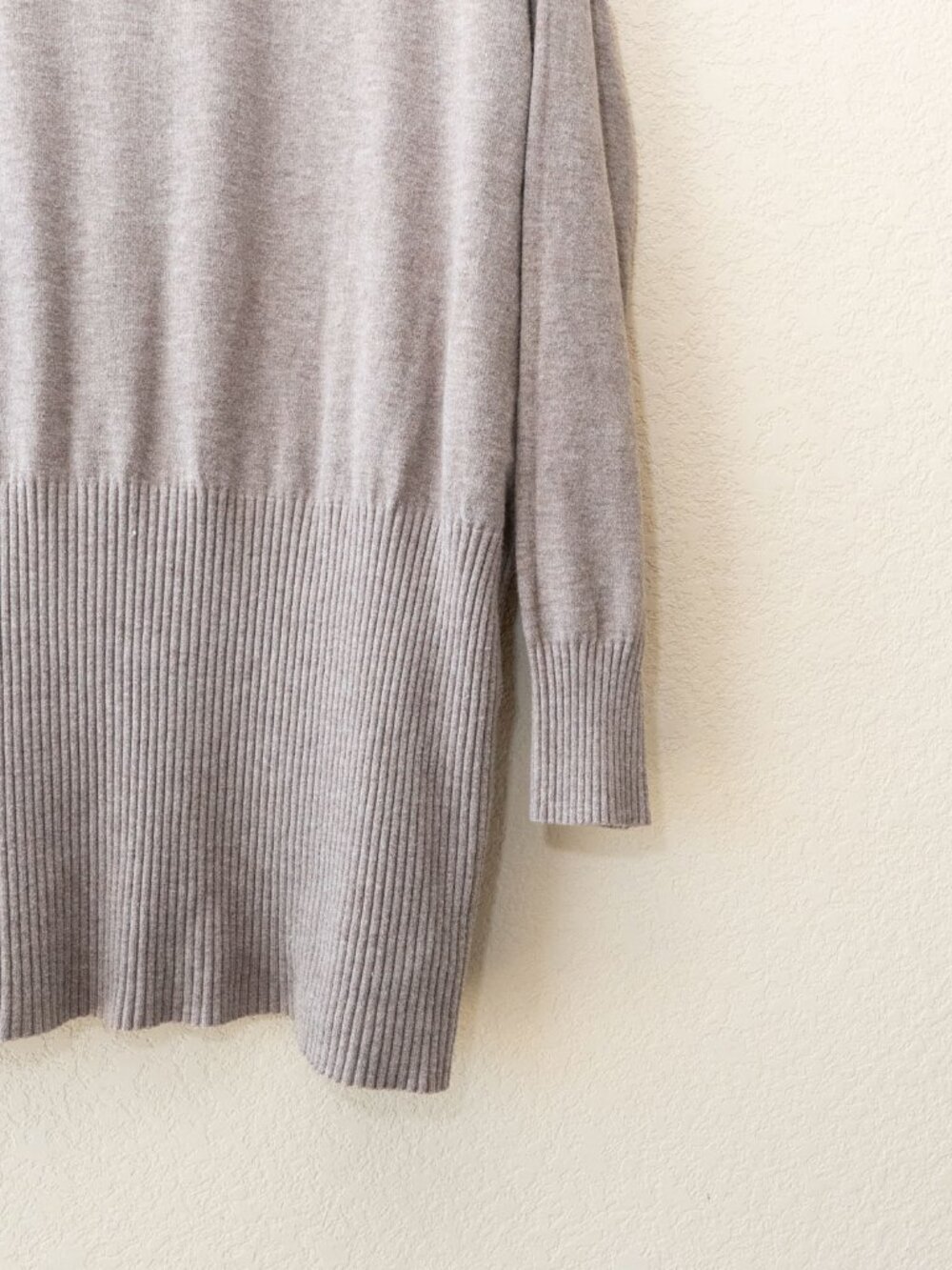 Altar'd State Cardigan M/L Taupe Beige Open Front Long Soft Knit Pockets - Picture 14 of 14